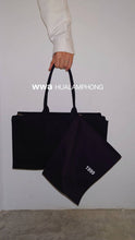 Load image into Gallery viewer, Black Canvas Bag
