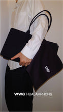 Load image into Gallery viewer, Black Canvas Bag
